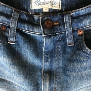 Made well high rise jean shorts